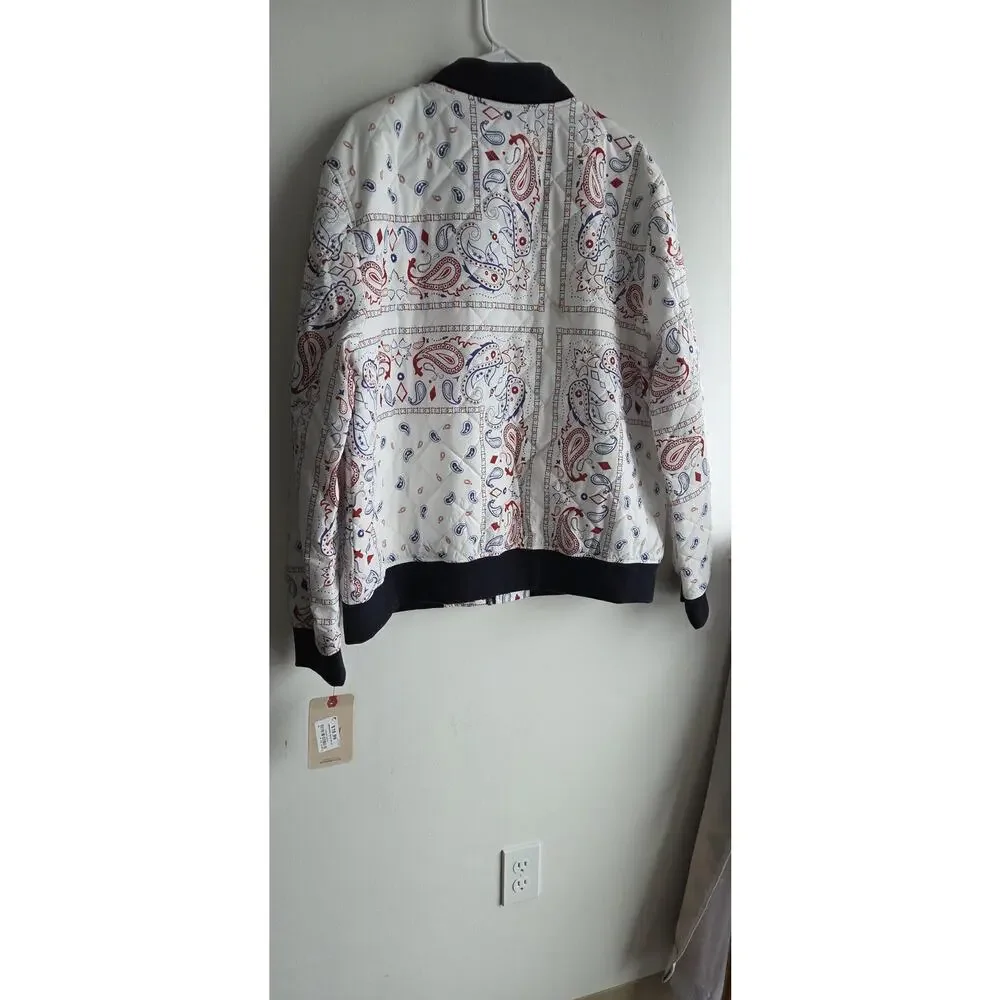 Levi's Diamond Quilted Jacket Paisley Bandana Print XL NWT Sport Jacket,